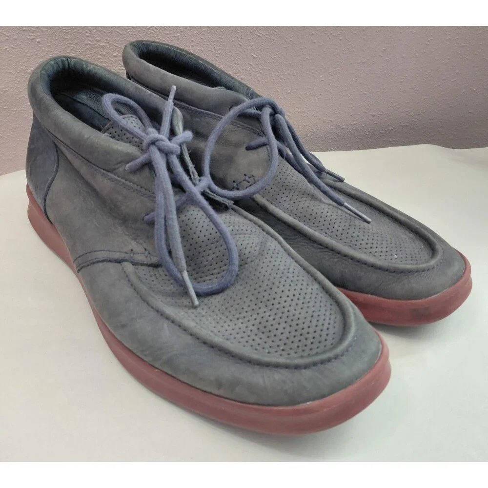 UGG Neumel Blue Gray Leather Chukka Boot Waterproof Men's US Size 11